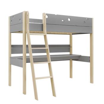 Preview: Funflex Hochbett mit Schreibtisch und Regal